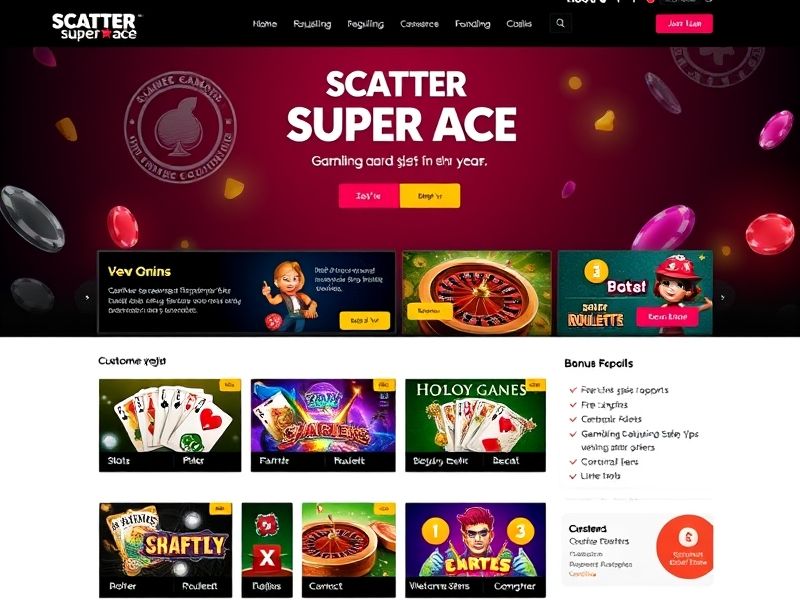 Welcome to Scatter Super Ace, your premier destination for thrilling gambling games. Join now and enjoy exclusive bonuses, slots, table games, and live casino action at scatter super ace.com.